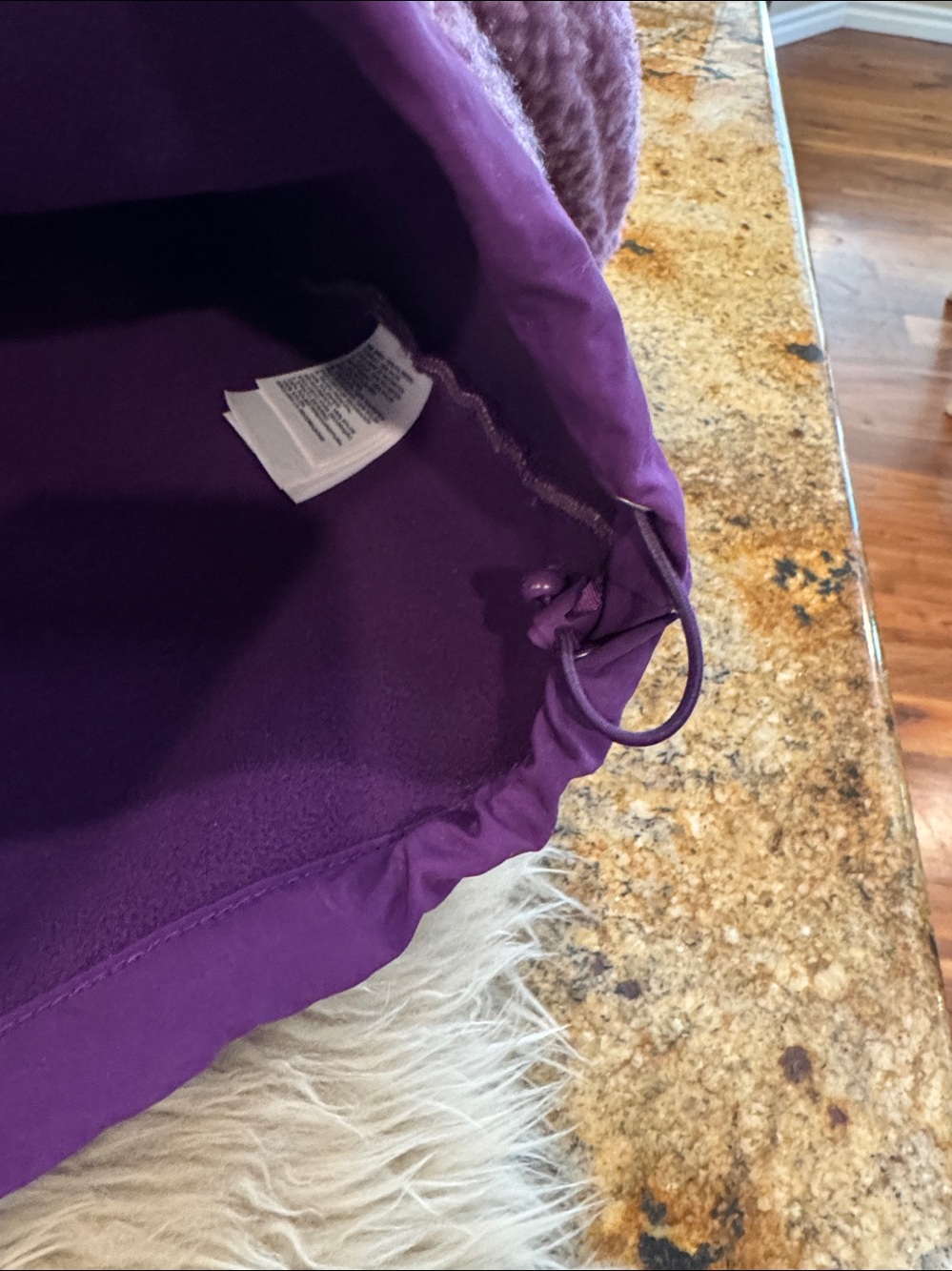 The North Face lined fleece pullover. Purple size medium. - Picture 4 of 7